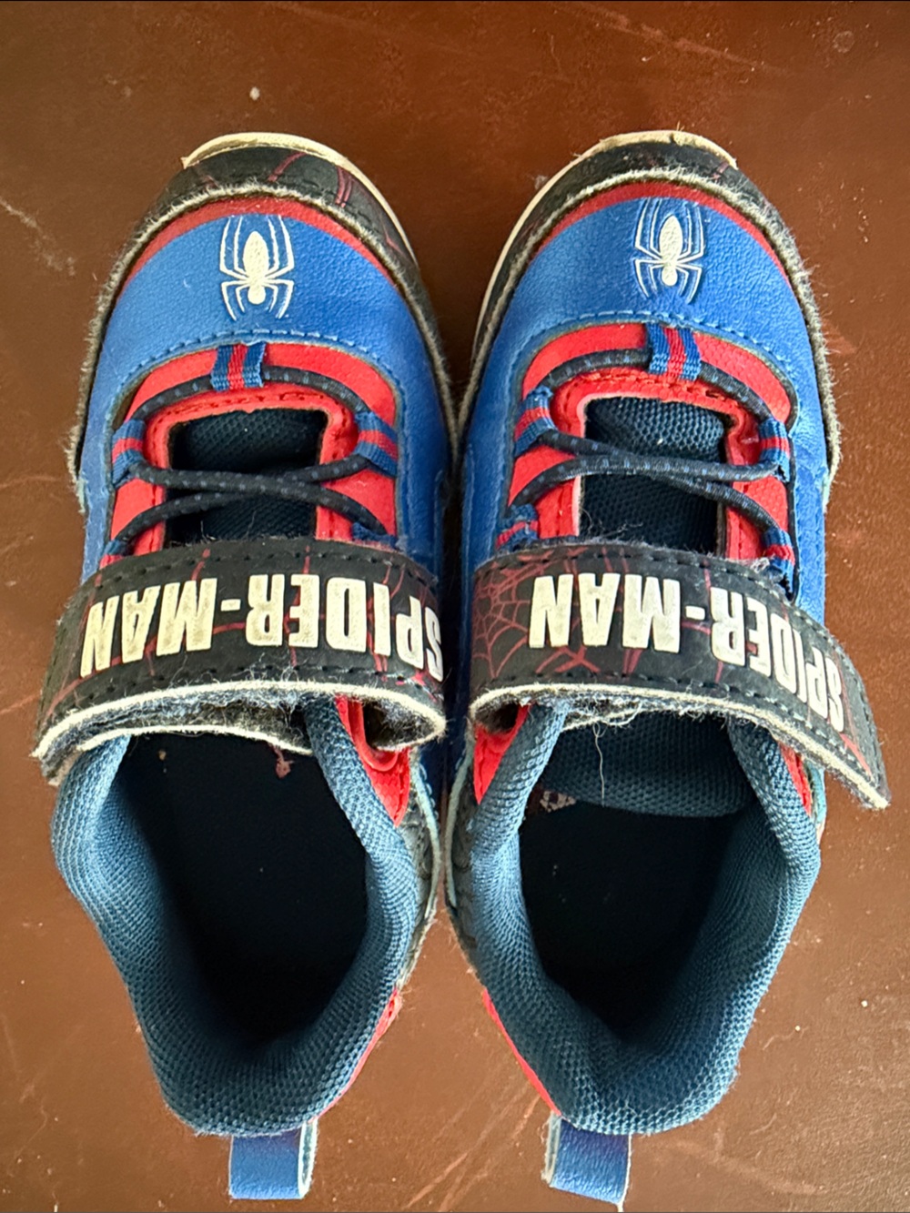 Marvel Spider-Man Kids Sneakers in Blue and Red with Black Accents